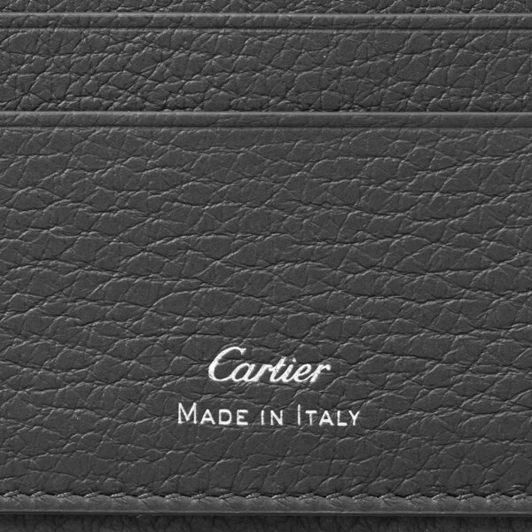 Tarjetero para 4 tarjetas de crédito, Must de Cartier Piel de becerro graneada color antracita